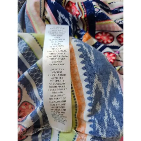 London Times Women's Multicolored Maxi Dress Size 8 Colorful Artsy - Picture 6 of 9